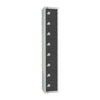 Elite Eight Door Camlock Locker Graphite Grey - GR683-C Steel Lockers 300mm Deep Elite Lockers   