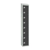 Elite Eight Door Electronic Combination Locker with Sloping Top Graphite Grey - GR683-ELS Steel Lockers 300mm Deep Elite Lockers   