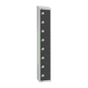 Elite Eight Door Padlock Locker with Sloping Top Graphite Grey - GR683-PS Steel Lockers 300mm Deep Elite Lockers   