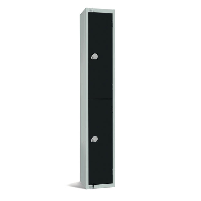 Elite Double Door Manual Combination Locker Locker Black - GR685-CL Steel Lockers 450mm Deep Elite Lockers   