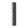 Elite Three Door Coin Return Locker Graphite Grey - GR693-CN Steel Lockers 450mm Deep Elite Lockers   