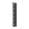 Elite Six Door Electronic Combination Locker with Sloping Top Graphite Grey - GR696-ELS Steel Lockers 450mm Deep Elite Lockers   