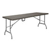Bolero Rattan Rectangular Centre Folding Table Brown 6ft - GR771  Bolero   