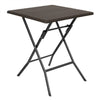 Bolero Square Folding Table Brown 620mm - GR773  Bolero   