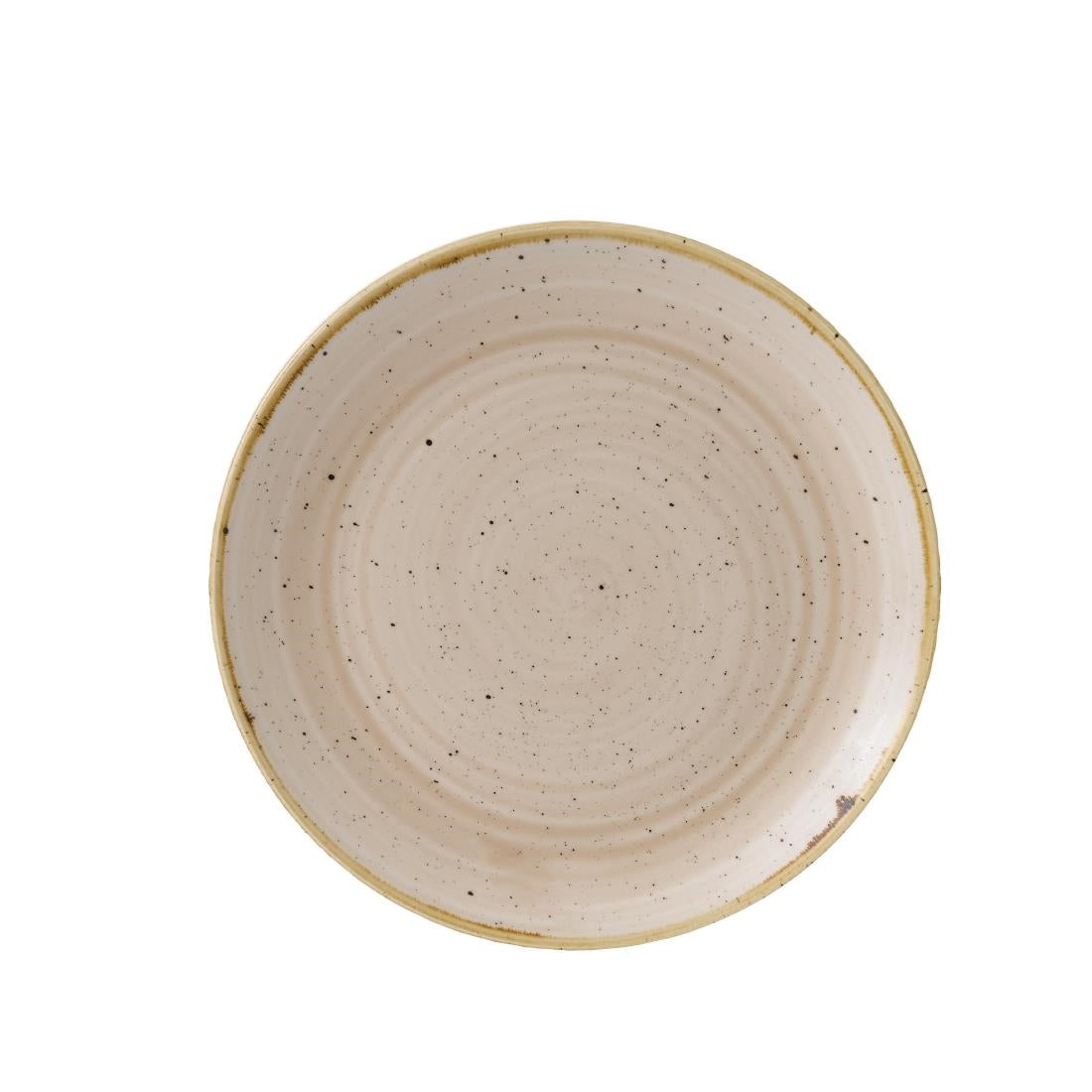 Churchill Stonecast Round Coupe Plates Nutmeg Cream 217mm (Pack of 12) - GR936 Plates Churchill