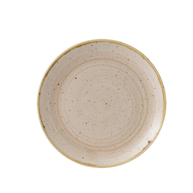 Churchill Stonecast Round Coupe Plates Nutmeg Cream 217mm (Pack of 12) - GR936 Plates Churchill