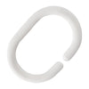 Mitre Essentials May Plastic Shower Curtain Ring (Pack of 12) - GT789  Mitre Essentials   