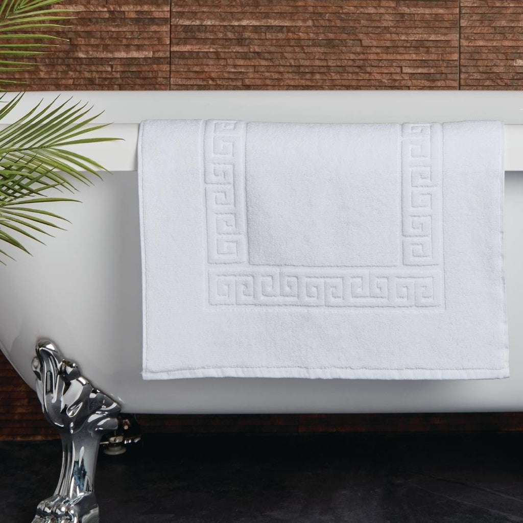 Mitre Comfort Nova Bath Mat White - HR081  Mitre Comfort   
