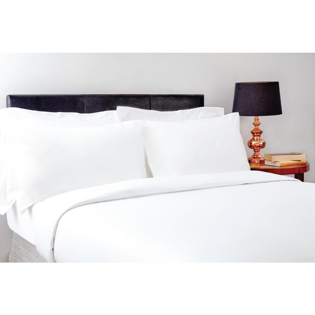 Mitre Essentials Pyramid Duvet Cover White King Size GT822 Empire