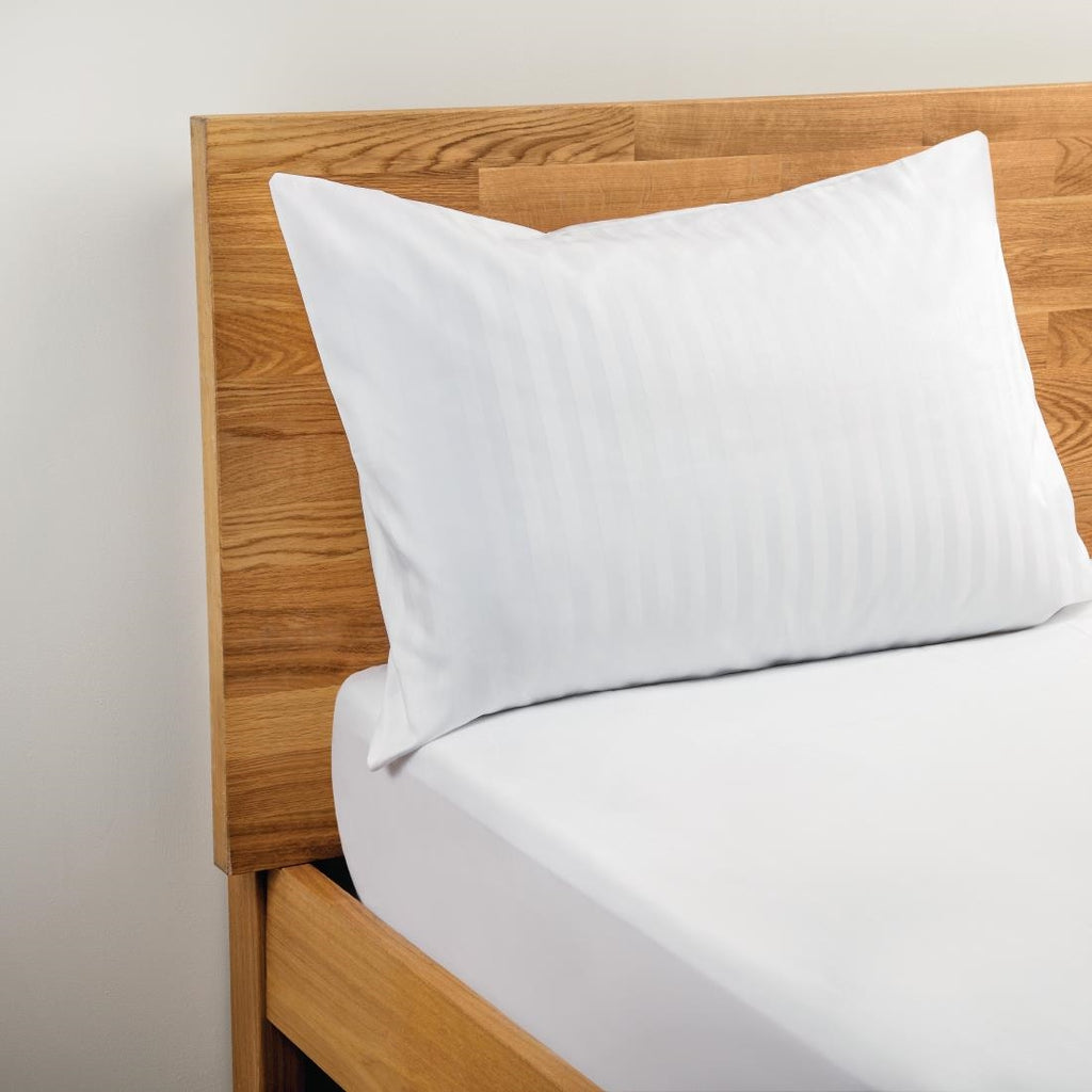 Mitre Comfort Satin Housewife Pillowcase White - HB604  Mitre Comfort   