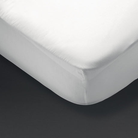 Mitre Essentials Spectrum Fitted Sheet White Small Double - GT866  Mitre Essentials   