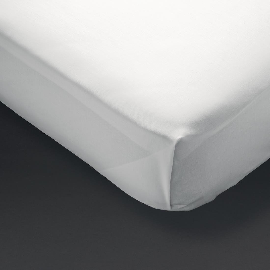 Mitre Essentials Spectrum Flat Sheet White King Size - GT869  Mitre Essentials   