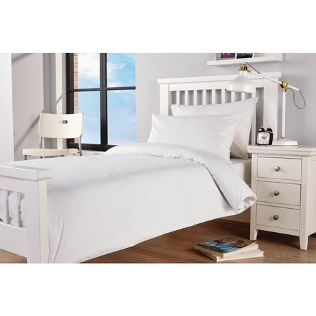 Mitre Essentials Spectrum Duvet Cover White Single - GT870  Mitre Essentials   