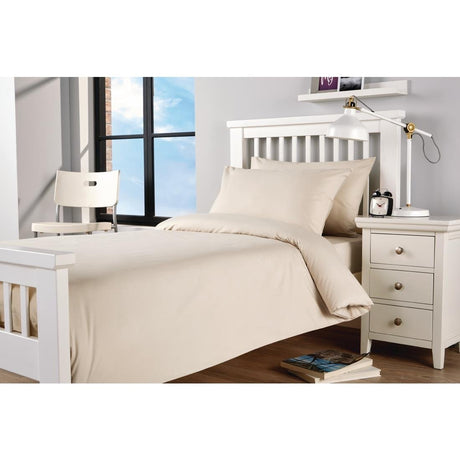 Mitre Essentials Spectrum Duvet Cover Ivory Super King - GU227  Mitre Essentials   