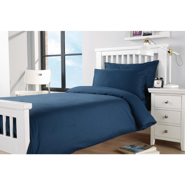 Mitre Essentials Spectrum Duvet Cover Navy Single - GU193  Mitre Essentials   