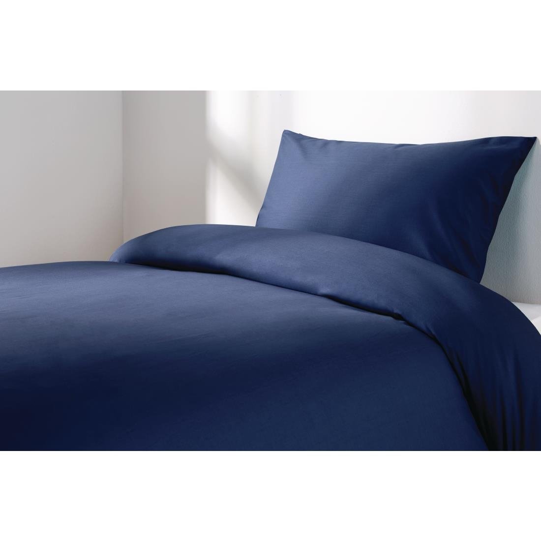 Mitre Essentials Spectrum Flat Sheet Navy Single - GU205  Mitre Essentials   