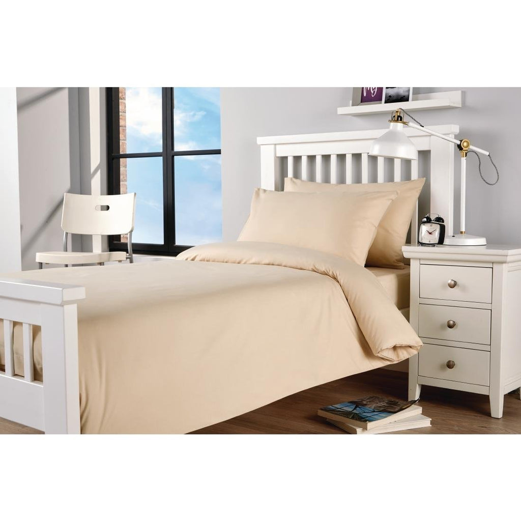 Mitre Essentials Spectrum Duvet Cover Oatmeal King Size - GU219  Mitre Essentials   