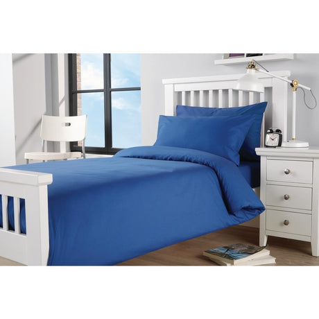 Mitre Essentials Spectrum Duvet Cover Indigo Double - GU273  Mitre Essentials   