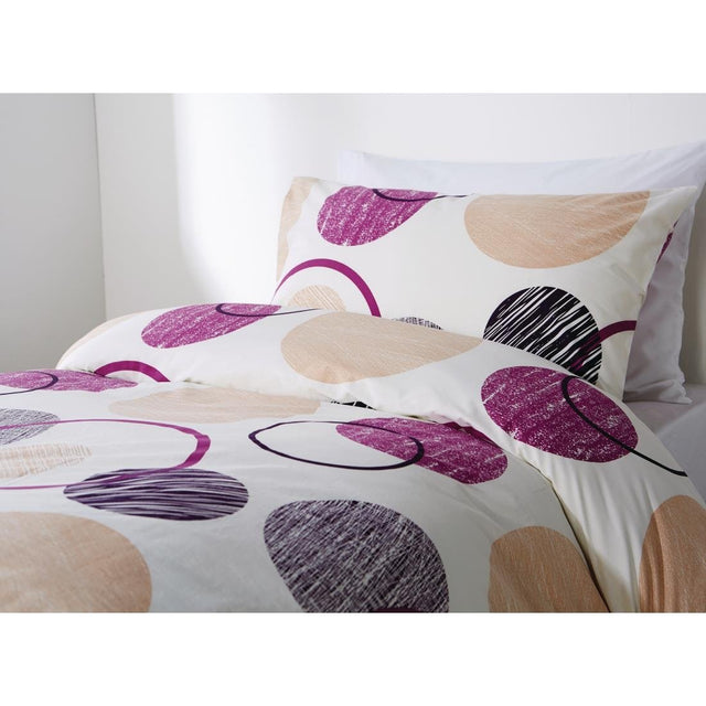 Mitre Essentials Eclipse Double Duvet Cover Purple - GU323  Mitre Essentials   