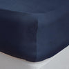 Mitre Essentials Temir Fitted Sheet Navy Double - HD052  Mitre Essentials   