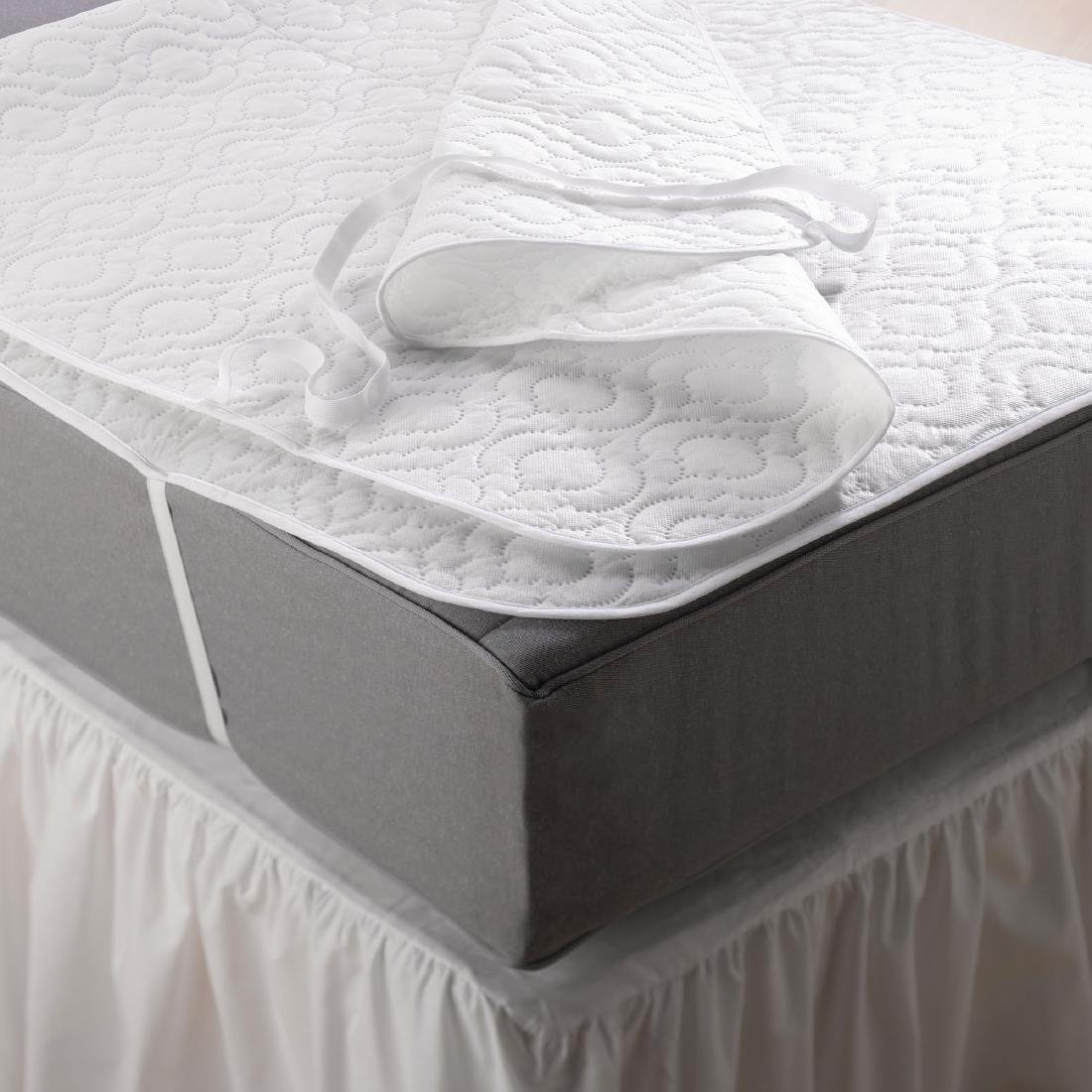 Mitre Essentials Quilted Polyproplene Mattress Protector King Size - GU558  Mitre Essentials   