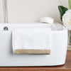 Mitre Heritage Ambassador Face Cloth White with Taupe Border - HB617  Mitre Heritage   
