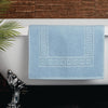Mitre Essentials Nova Bath Mat Blue - GW348  Mitre Essentials   