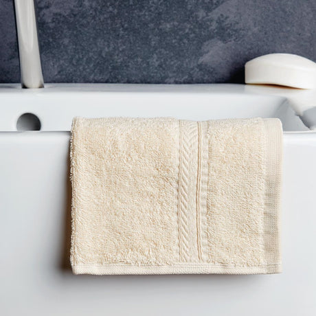 Mitre Essentials Nova Face Cloth Cream (Pack of 10) - HB627  Mitre Essentials   