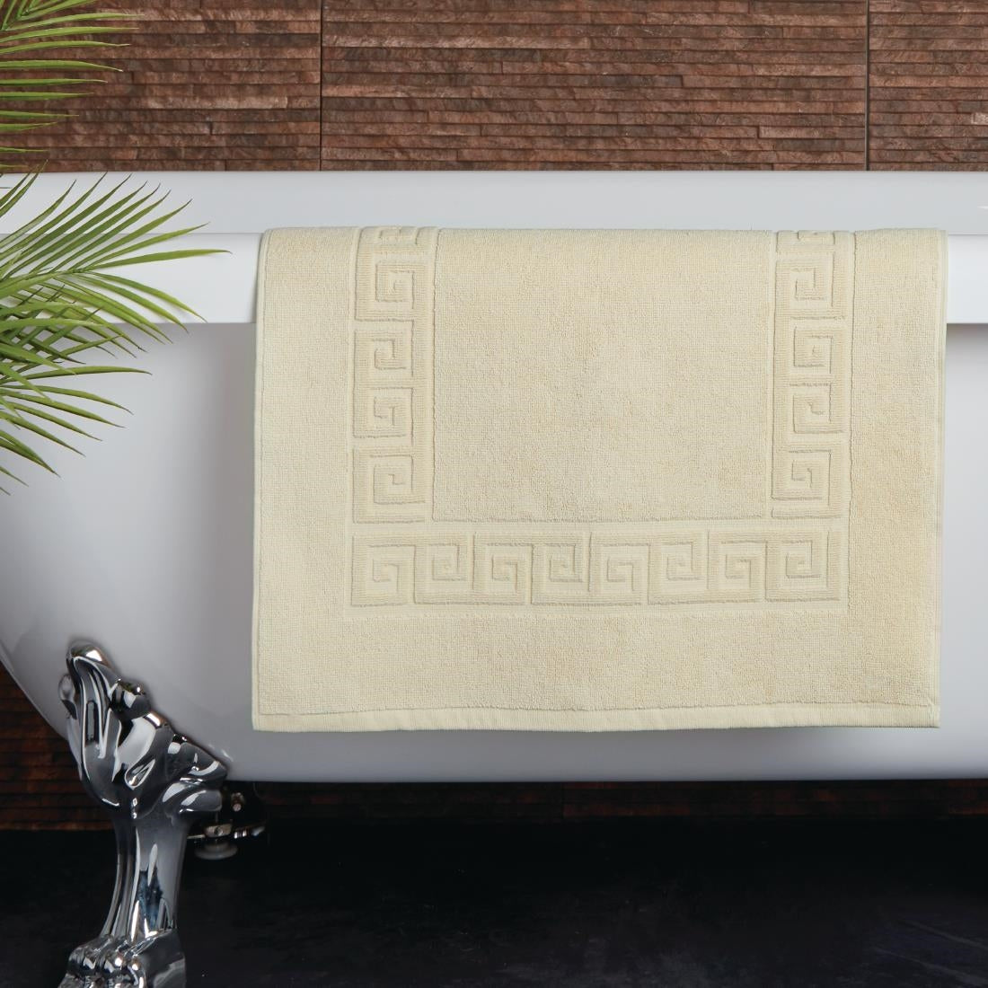 Mitre Essentials Nova Bath Mat Cream - GW358  Mitre Essentials   