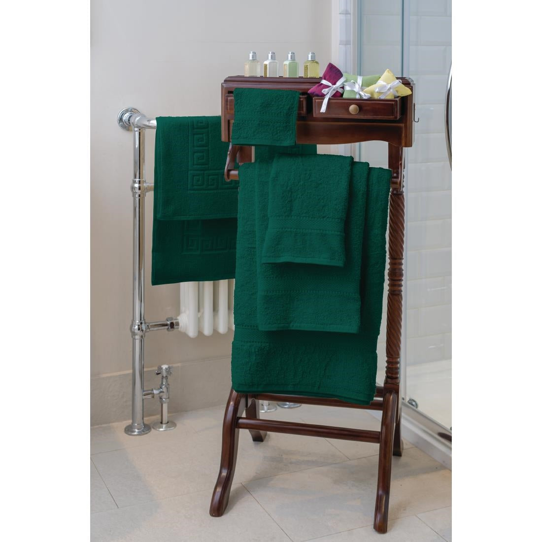 Mitre Essentials Nova Bath Sheet Dark Green - GW361  Mitre Essentials   