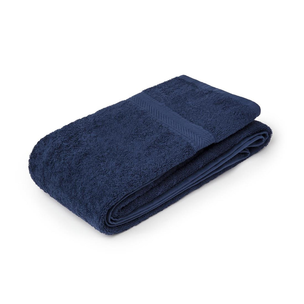 Mitre Essentials Nova Bath Towel Navy - GW375  Mitre Essentials   