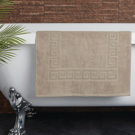 Mitre Essentials Nova Bath Mat Sand - GW378  Mitre Essentials   