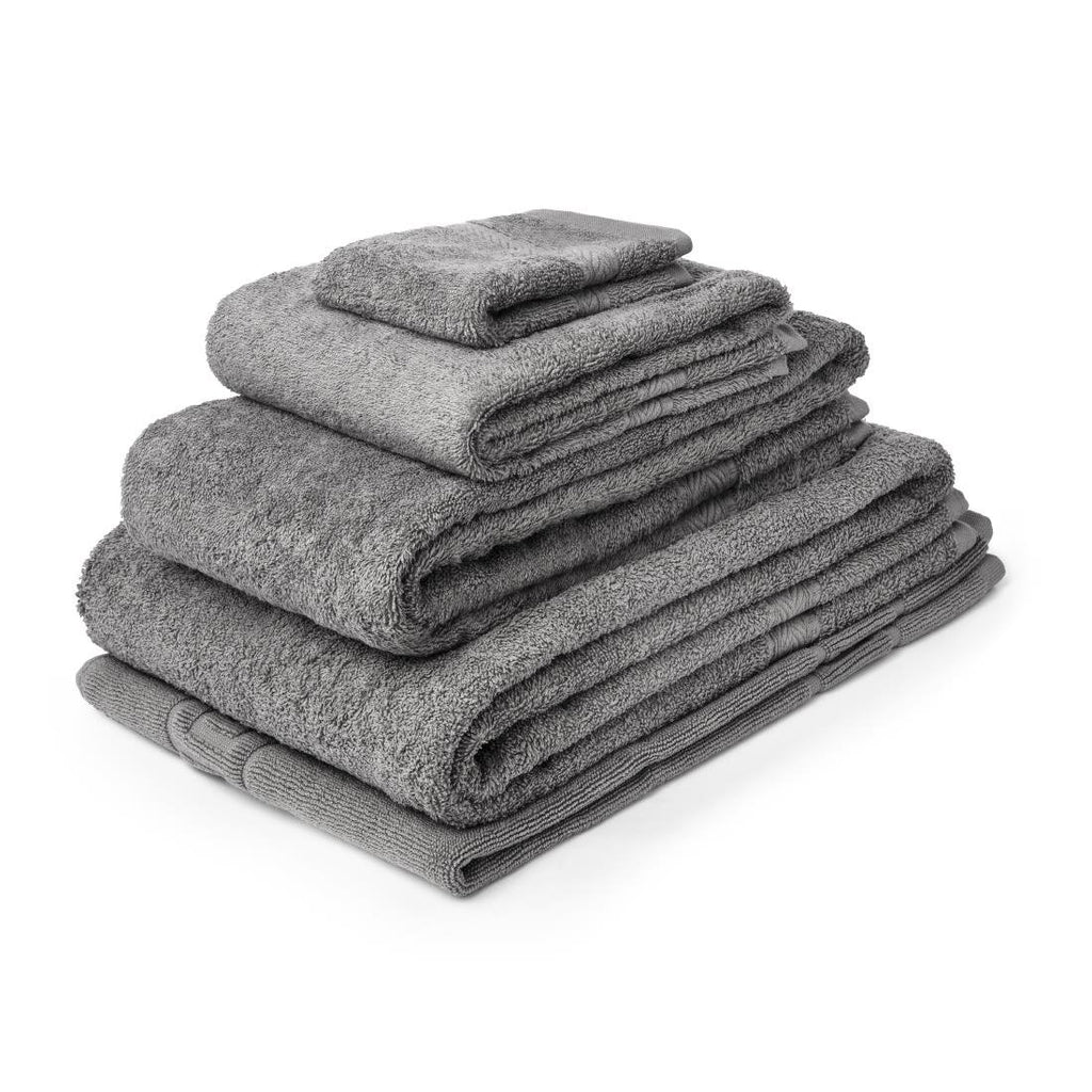 Mitre Essentials Nova Face Cloth Slate (Pack of 10) - HB632  Mitre Essentials   