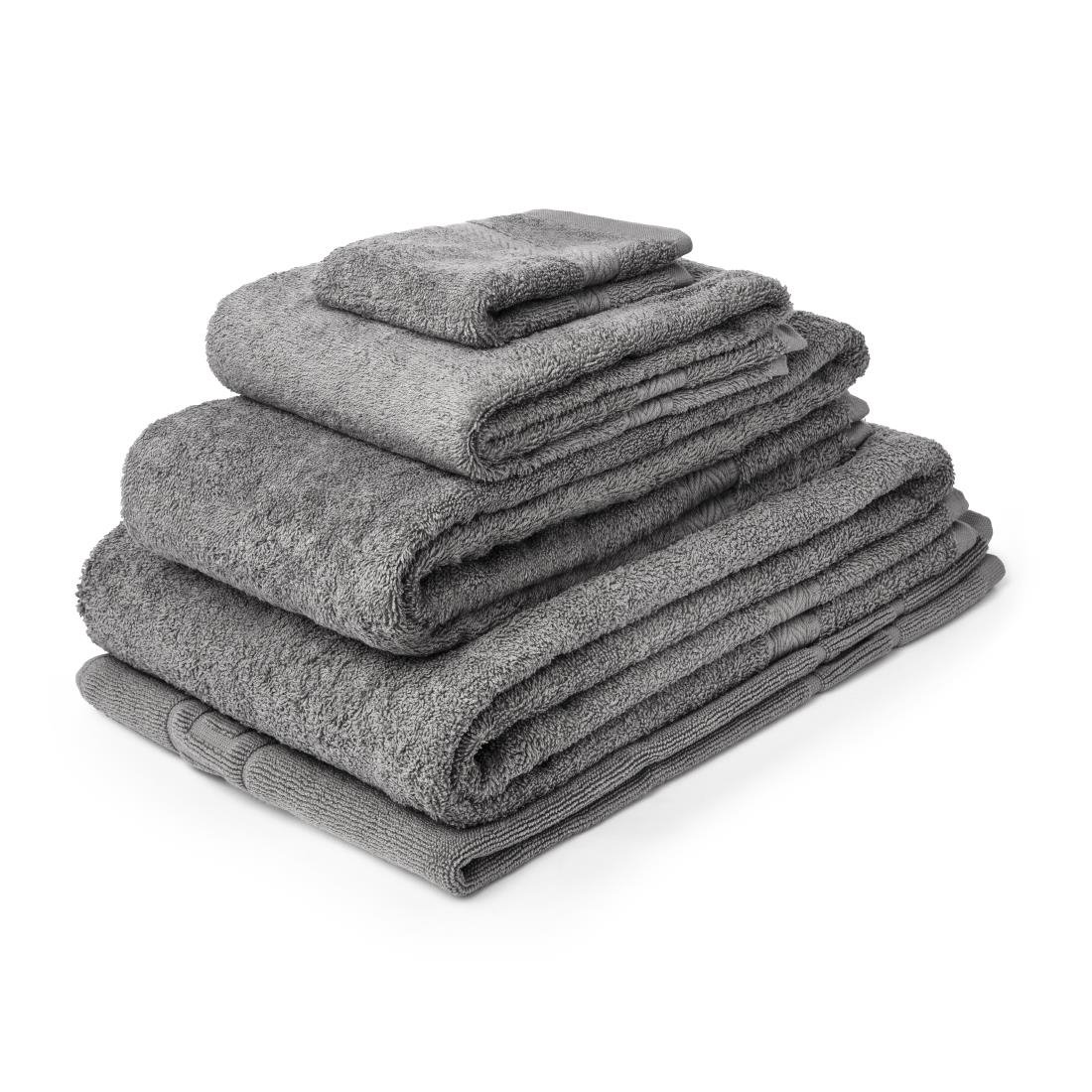 Mitre Essentials Nova Face Cloth Slate (Pack of 10) - HB632  Mitre Essentials   