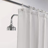 Mitre Luxury Satin Stripe Shower Curtain White 1780mm - GW413  Mitre Luxury   