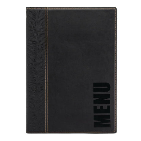 Securit Contemporary Menu Cover Black A4 - H713  Securit   