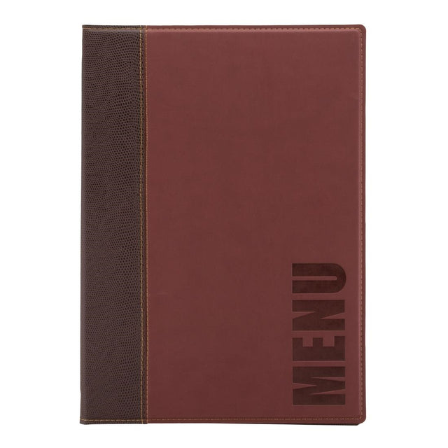 Securit Contemporary Menu Cover Bordeaux A4 - H717  Securit   