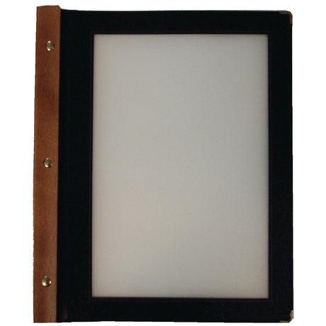 Securit Wood Spine American Style Menu Cover A4 Black - H735  Securit   