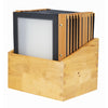 Securit Wood Spine American Style Menu Covers and Storage Box A4 Black - H759  Securit   