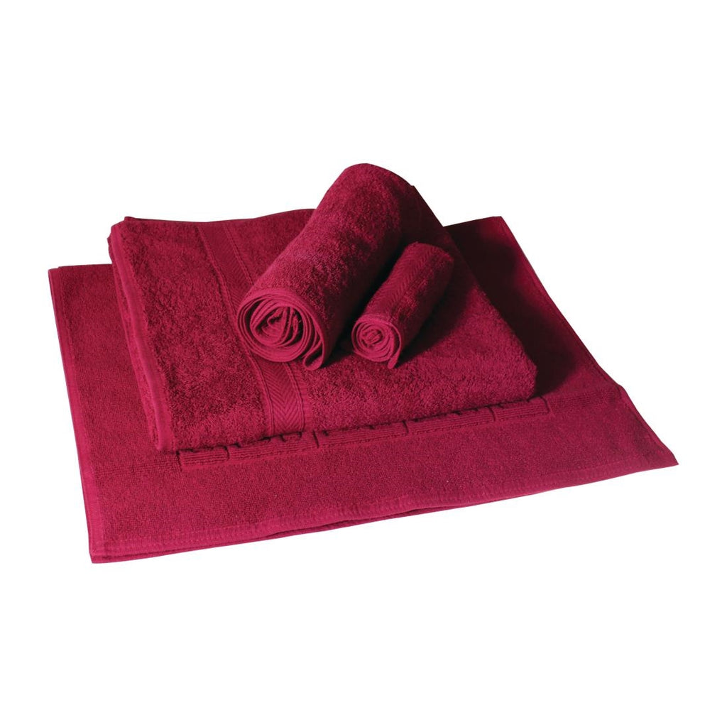 Mitre Comfort Nova Colour Wine Towel Set - HB537  Mitre Essentials   
