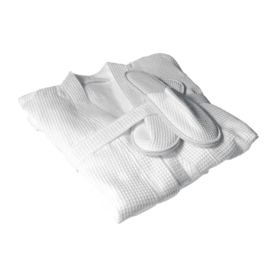 Mitre Essentials Honeycomb Bathrobe and Slipper Set Medium - HB540  Mitre Essentials   