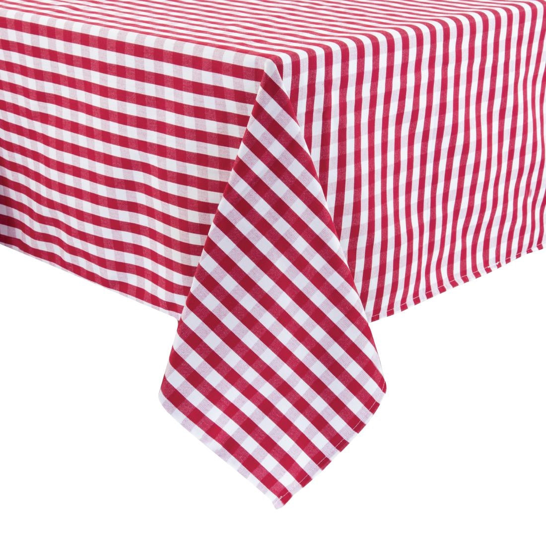 Mitre Comfort Gingham Tablecloth Red 1780 x 1780mm - HB583  Mitre Comfort   