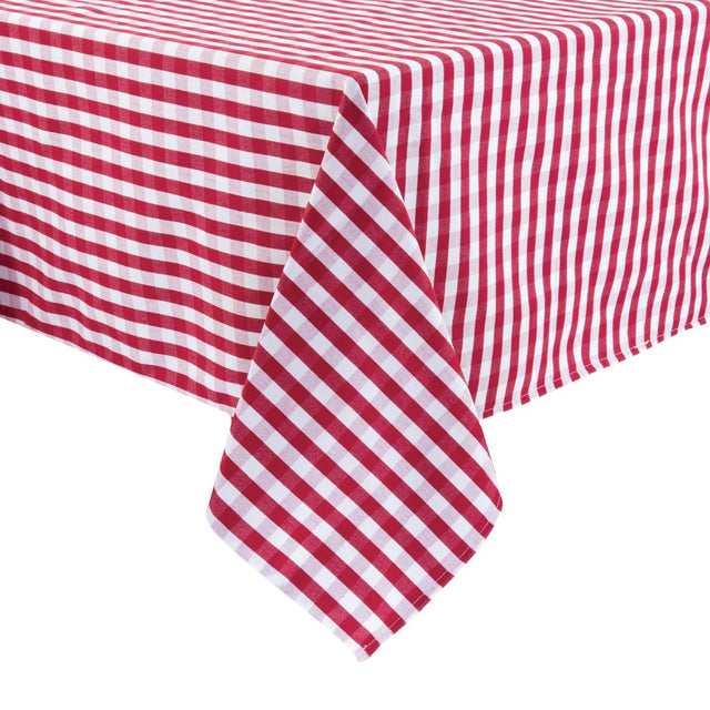 Mitre Comfort Gingham Tablecloth Red 1780 x 1780mm - HB583  Mitre Comfort   