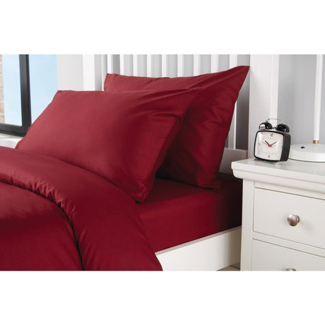 Mitre Essentials Spectrum Housewife Pillowcase Claret - HB916  Mitre Essentials   
