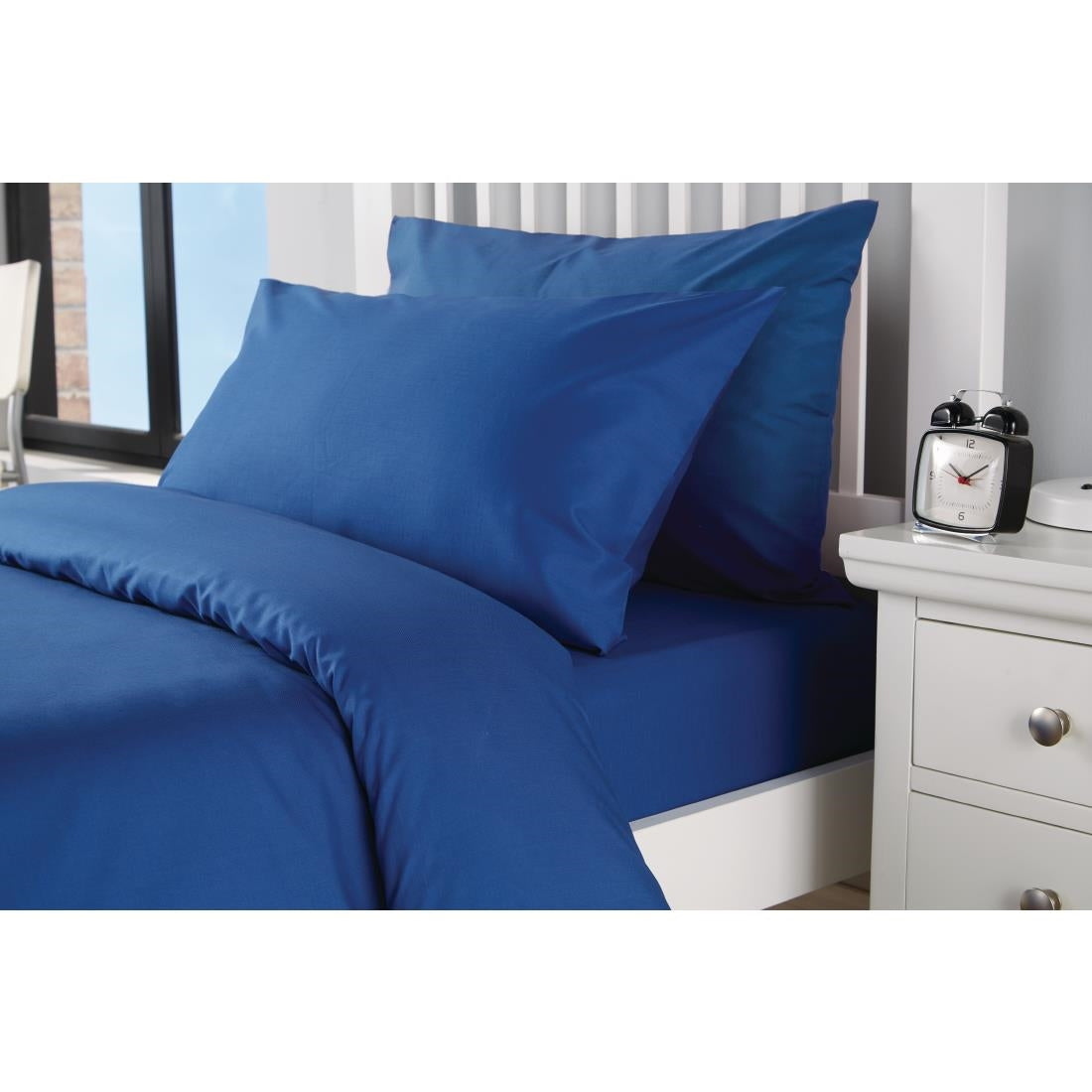 Mitre Essentials Spectrum Housewife Pillowcase Indigo - HB922  Mitre Essentials   