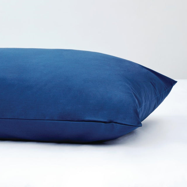 Mitre Essentials Temir Housewife Pillowcase Navy (Pack of 2) - HB950  Mitre Essentials   