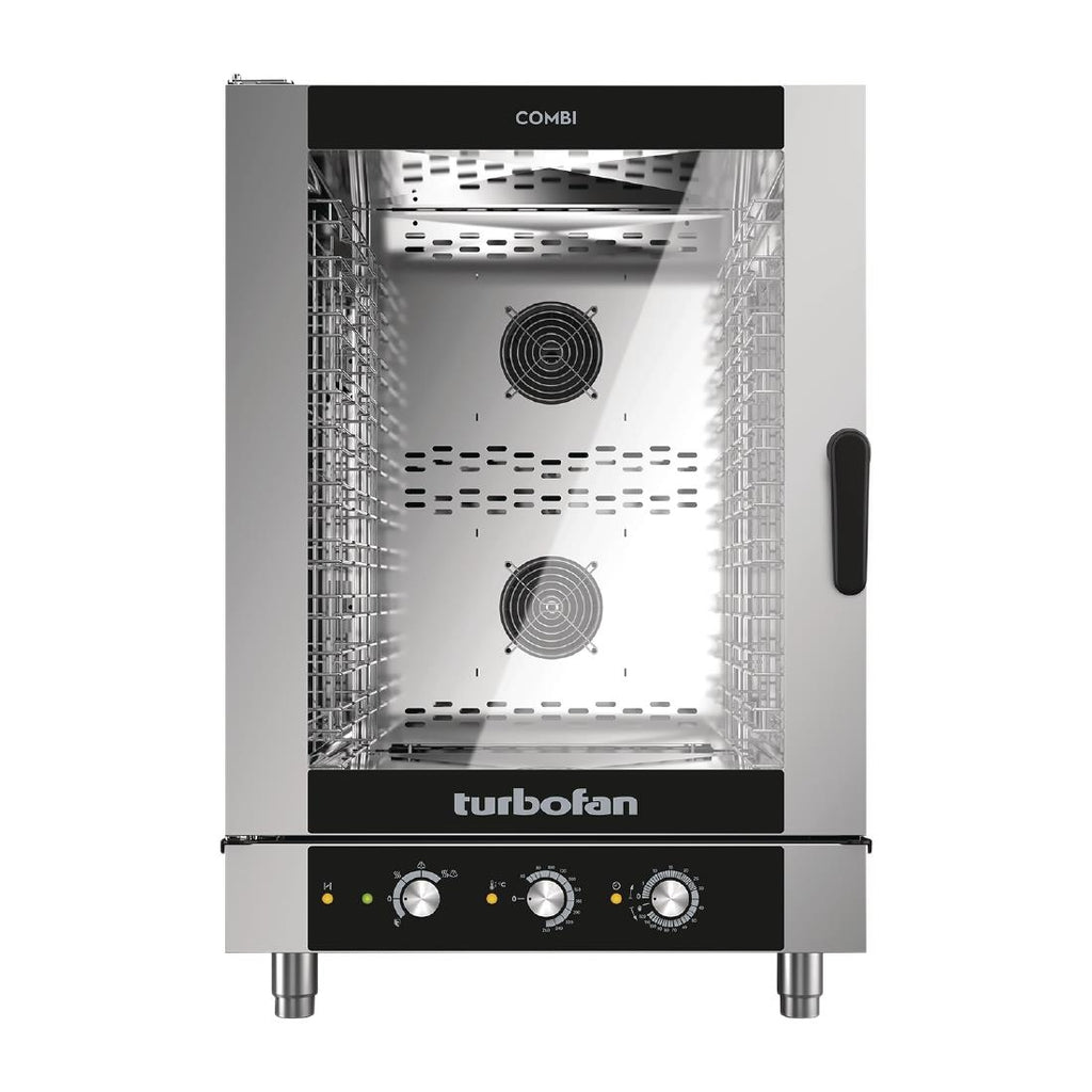 Blue Seal Turbofan 10 Grid Manual Control Combi Oven EC40M10 - HC005 Combination Ovens Blue Seal