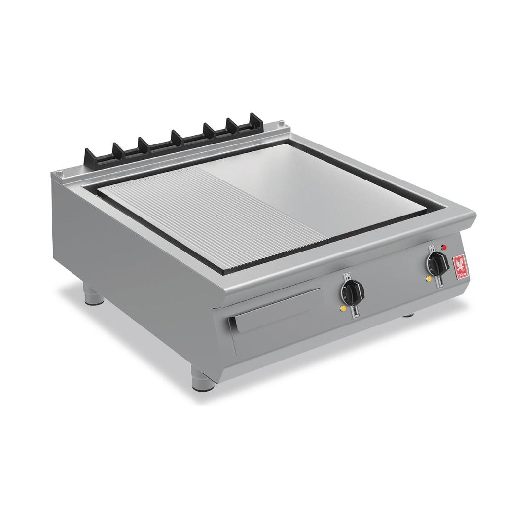 Falcon F900 800mm Half-Ribbed Steel Griddle E9581R - HC081  Falcon   