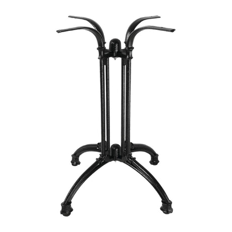 Bolero Cast Iron Decorative Brasserie Table Leg Base - HC298 Poseur Height Table Bases Bolero   