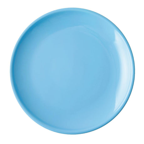 Olympia Cafe Coupe Plate Blue - 205mm 8" (Box 12) - HC400 Plates Olympia